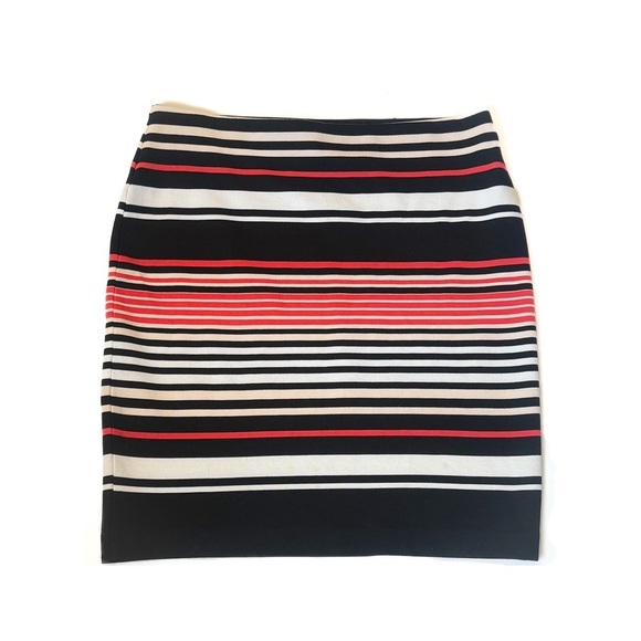 Ann Taylor striped multicolor pencil skirt ❤️ - Picture 2 of 6